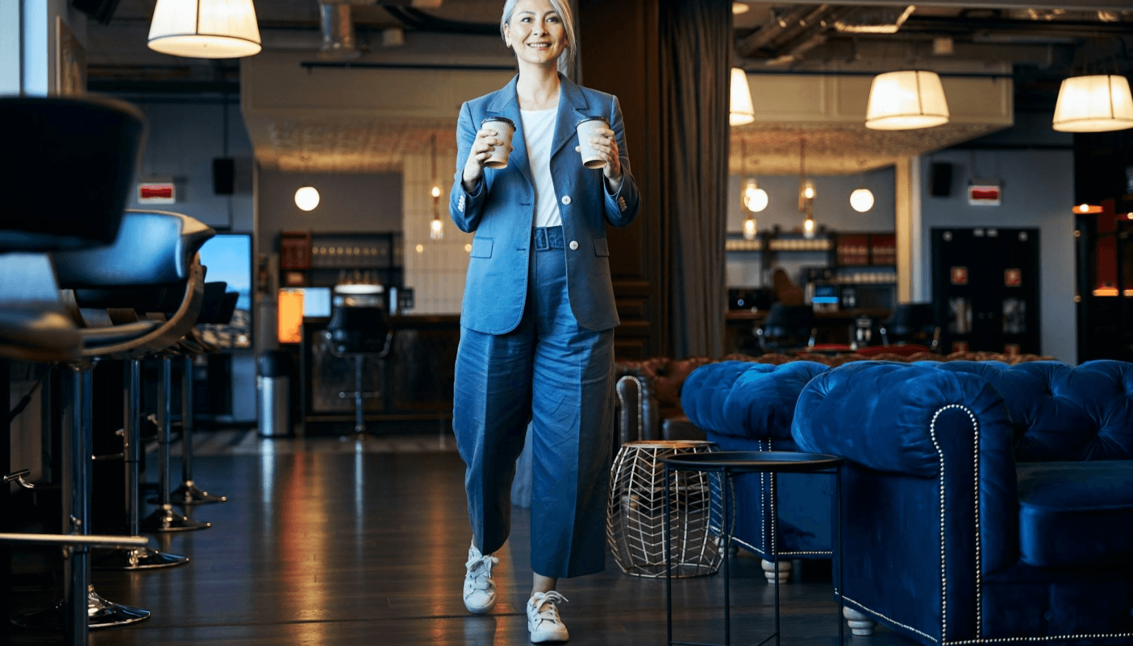 Member at a women-focused coworking space