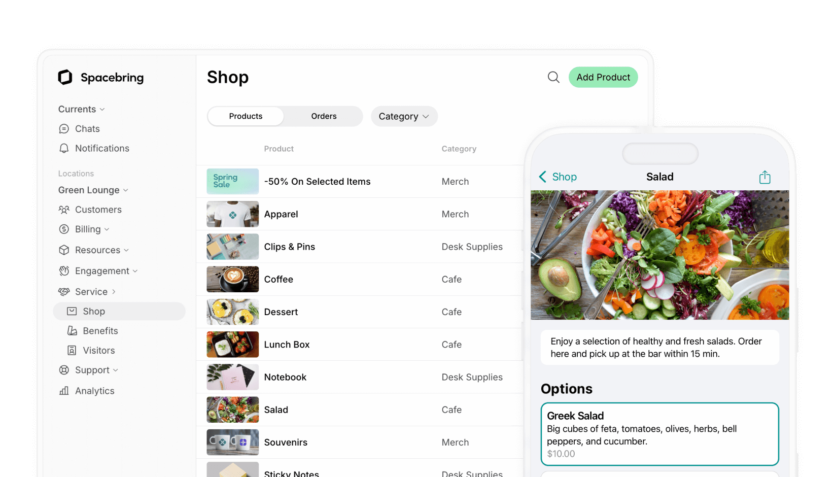 Spacebring coworking space software