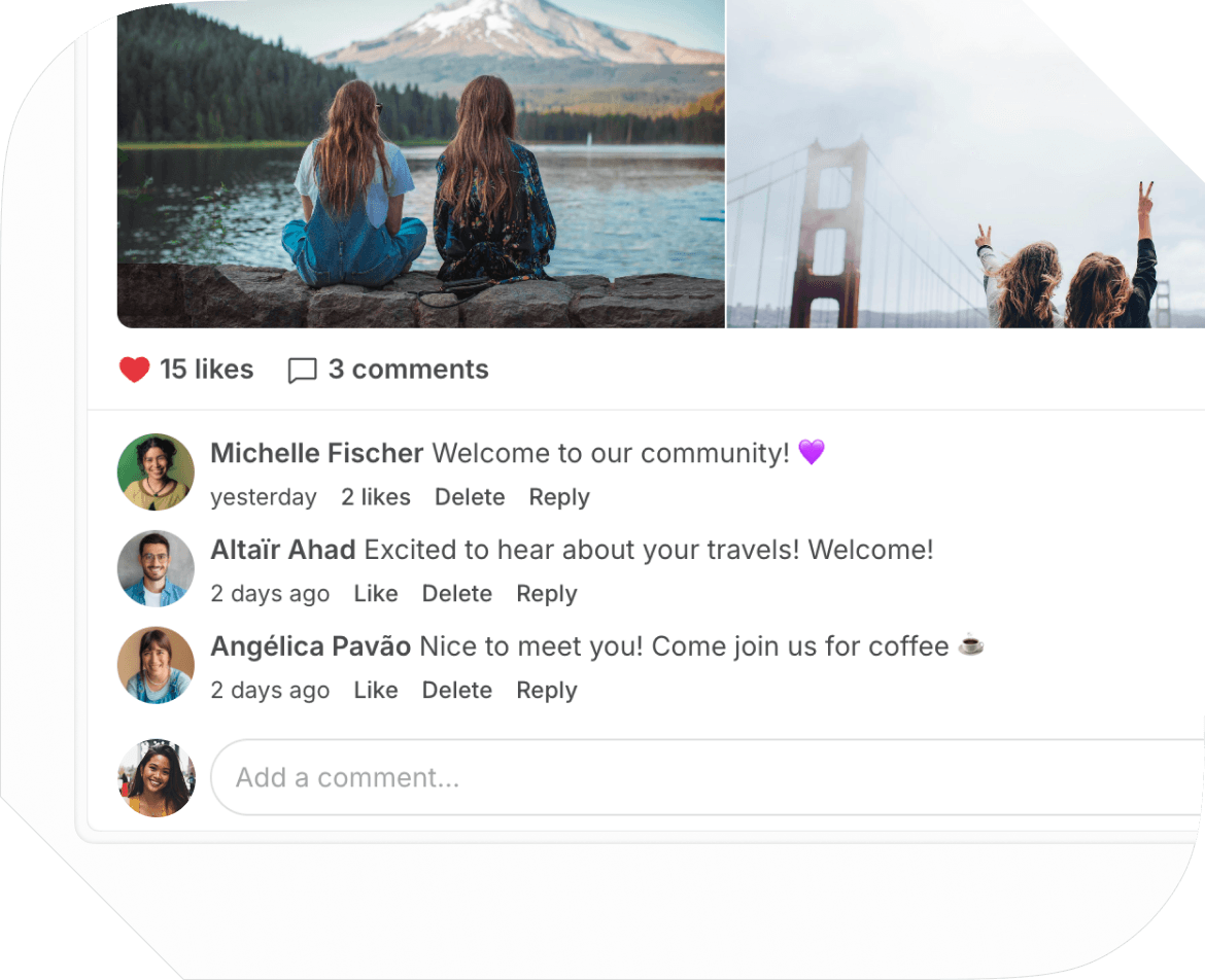 Community engagement with Feed on Spacebring coworking space management software
