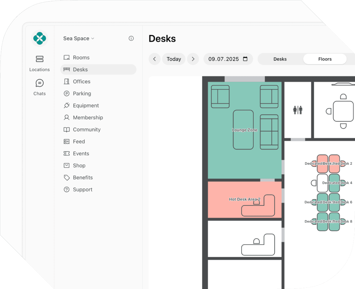 Member web portal in Spacebring