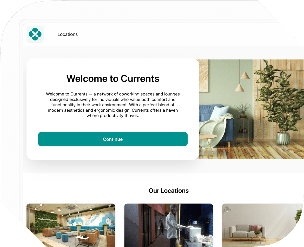 White-label member web portal by Spacebring