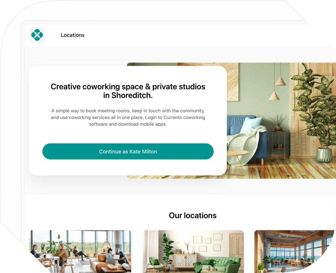 White-label member web portal by Spacebring