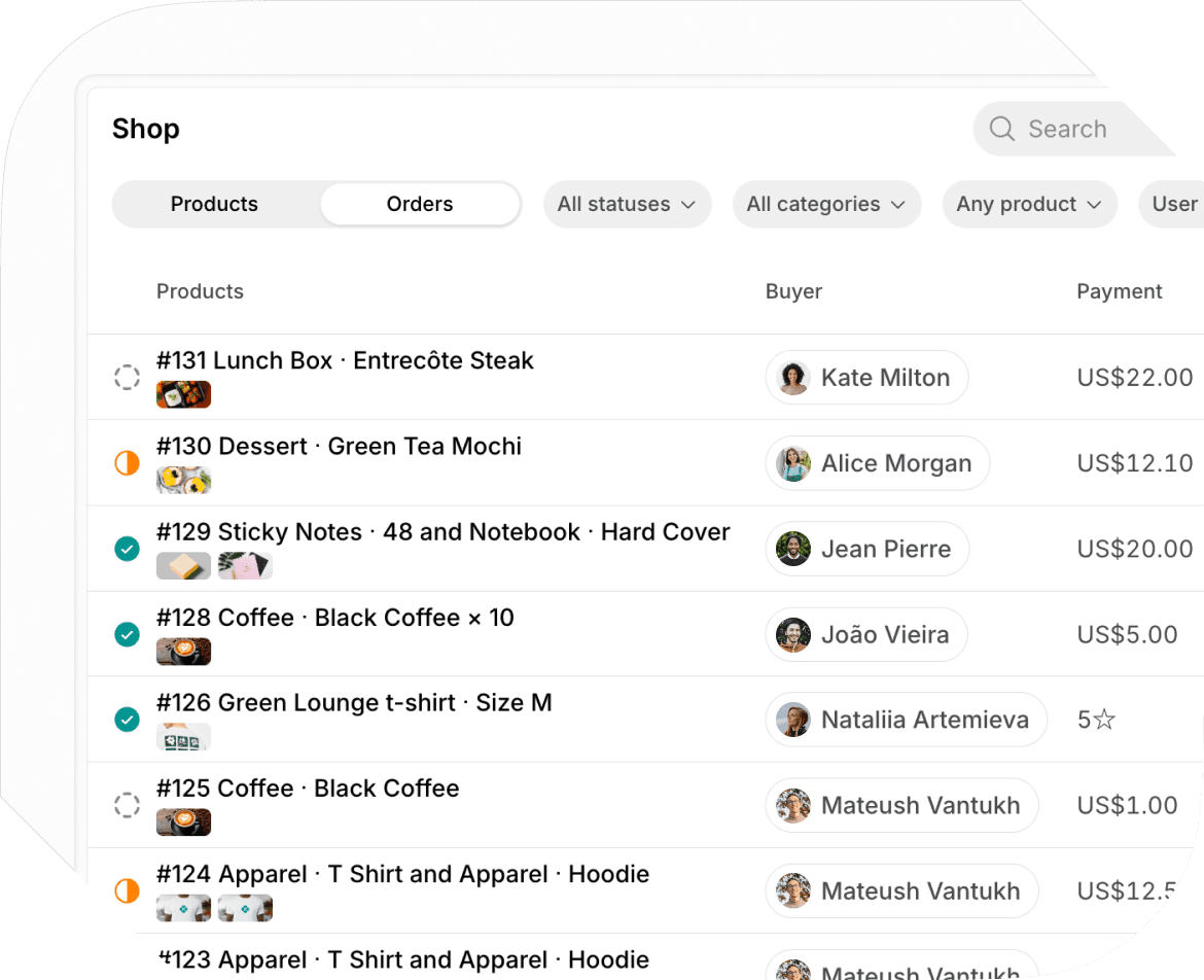 Shop on Spacebring coworking space management software