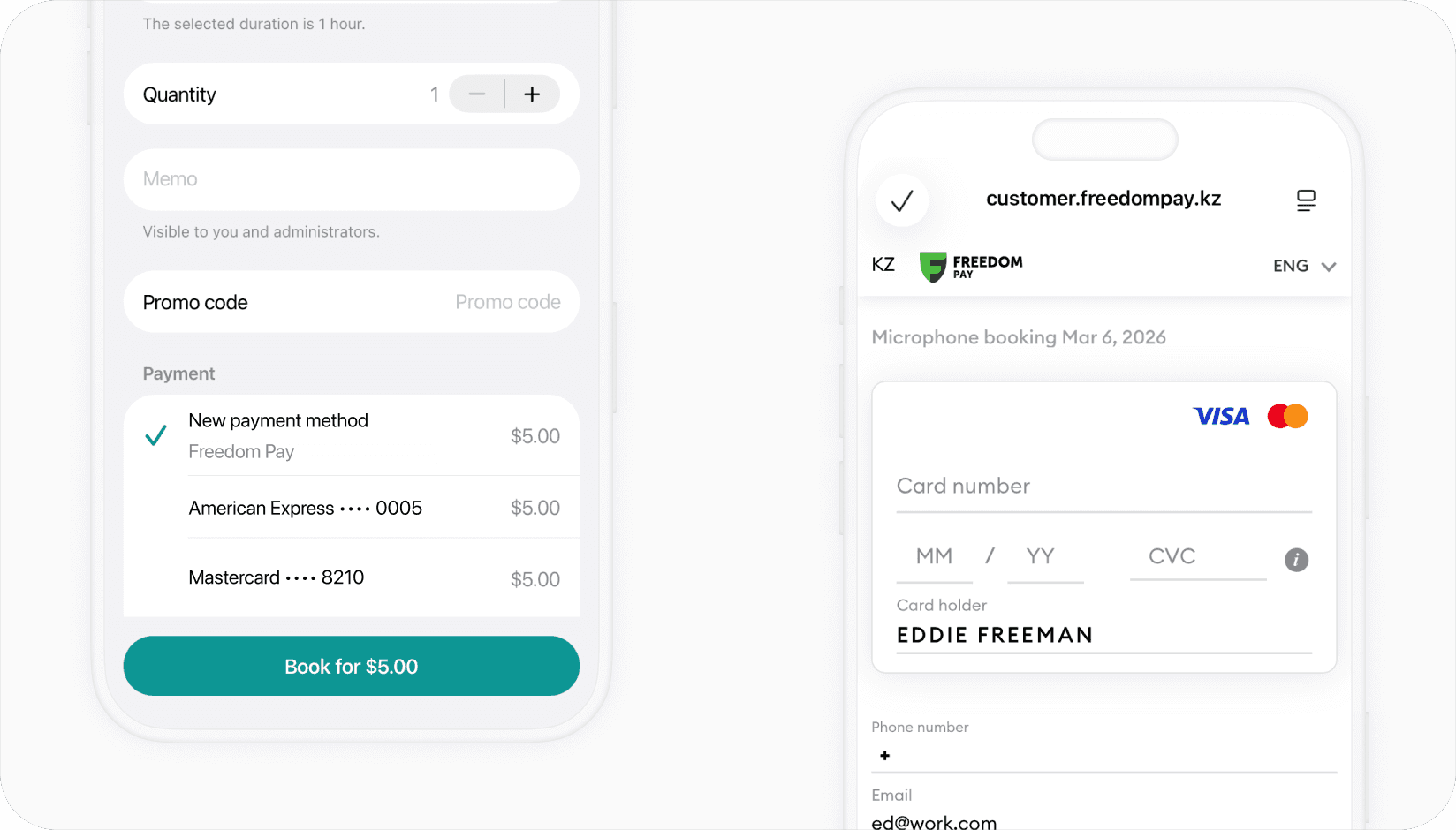Spacebring - Freedompay integration