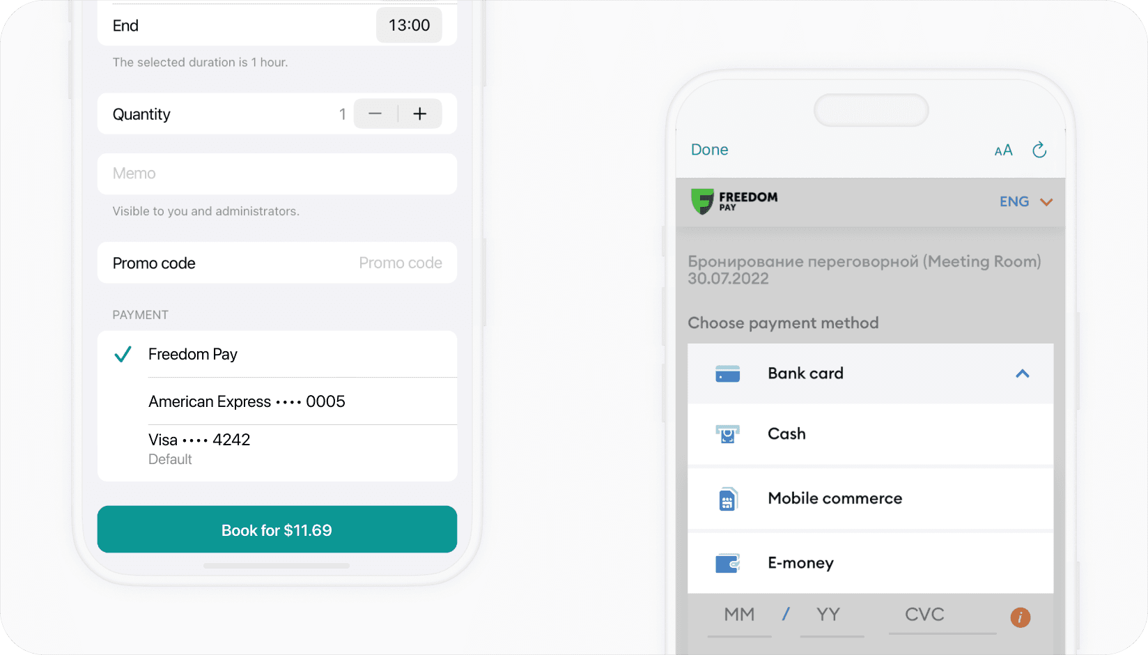 Spacebring - Freedompay integration