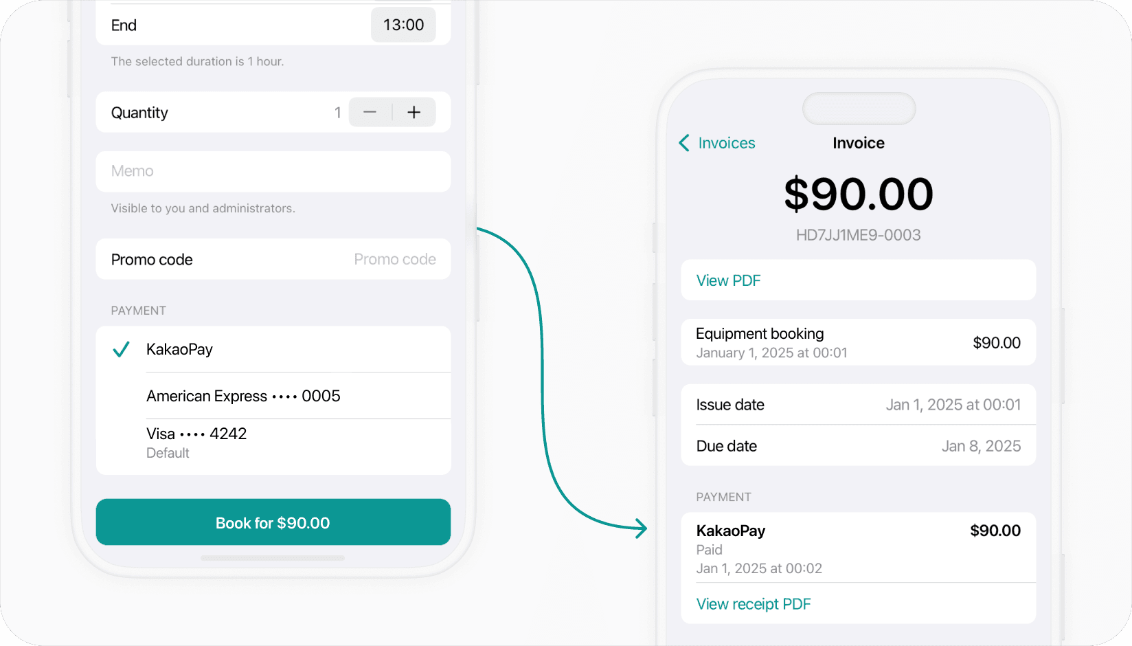 Spacebring - Kakaopay integration