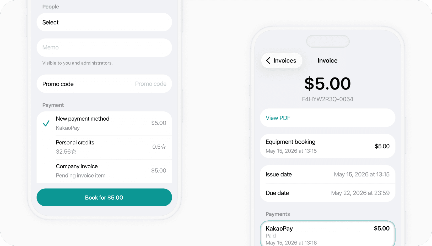 Spacebring - Kakaopay integration