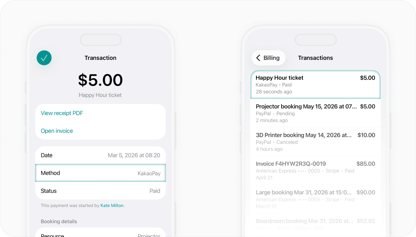 Spacebring - Kakaopay integration