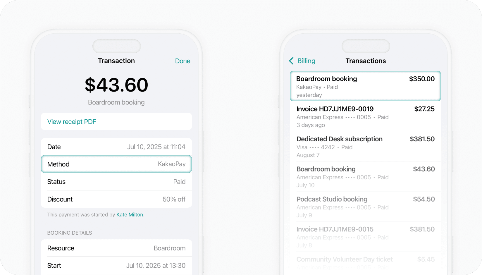 Spacebring - Kakaopay integration