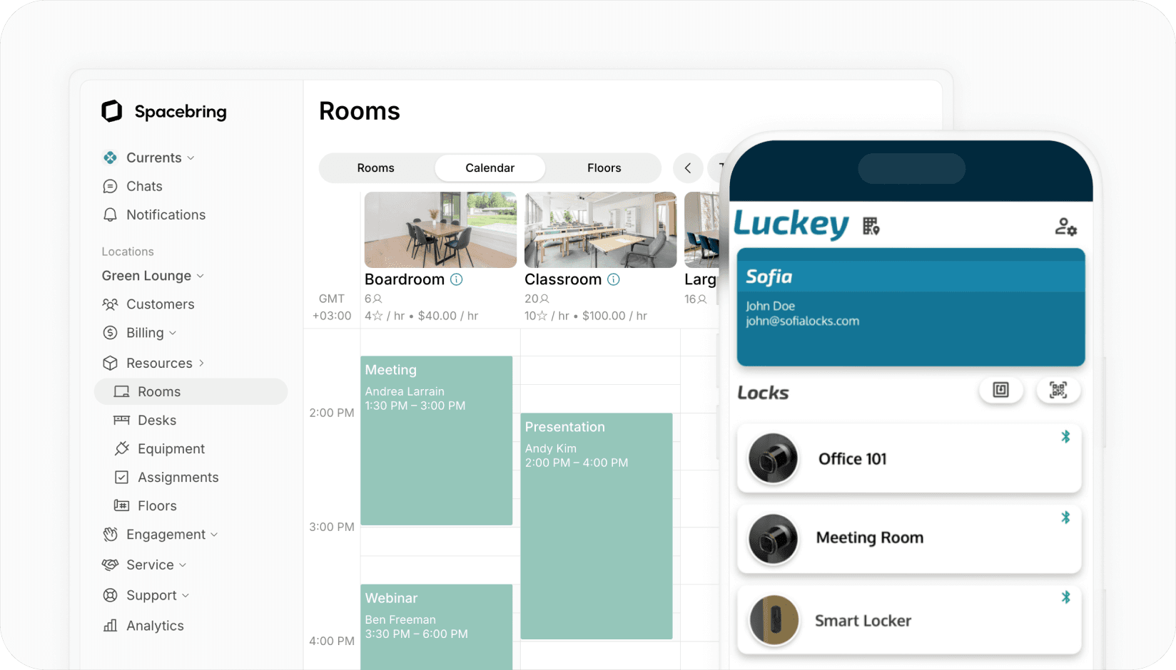Spacebring - Luckey integration