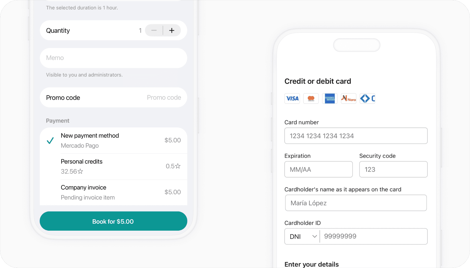 Spacebring - Mercado Pago integration