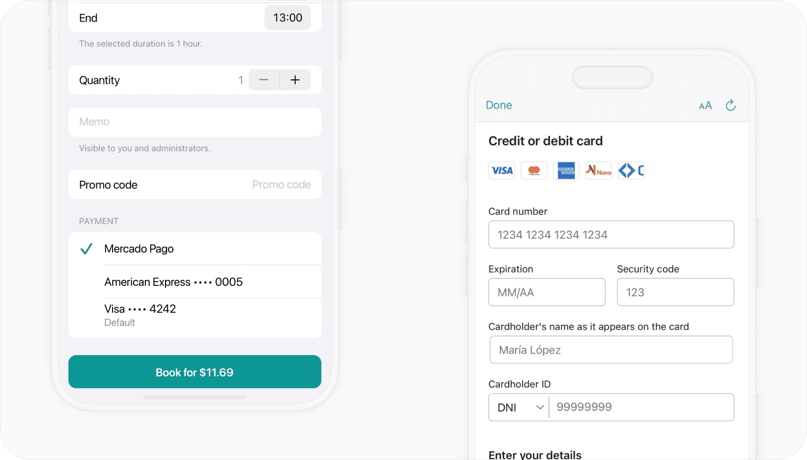Spacebring - Mercado Pago integration