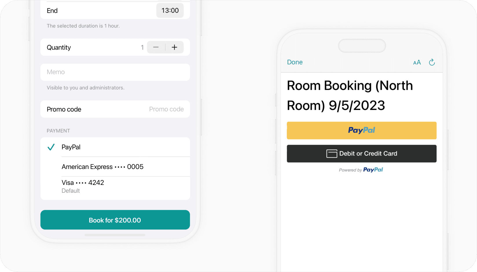 Spacebring - PayPal integration
