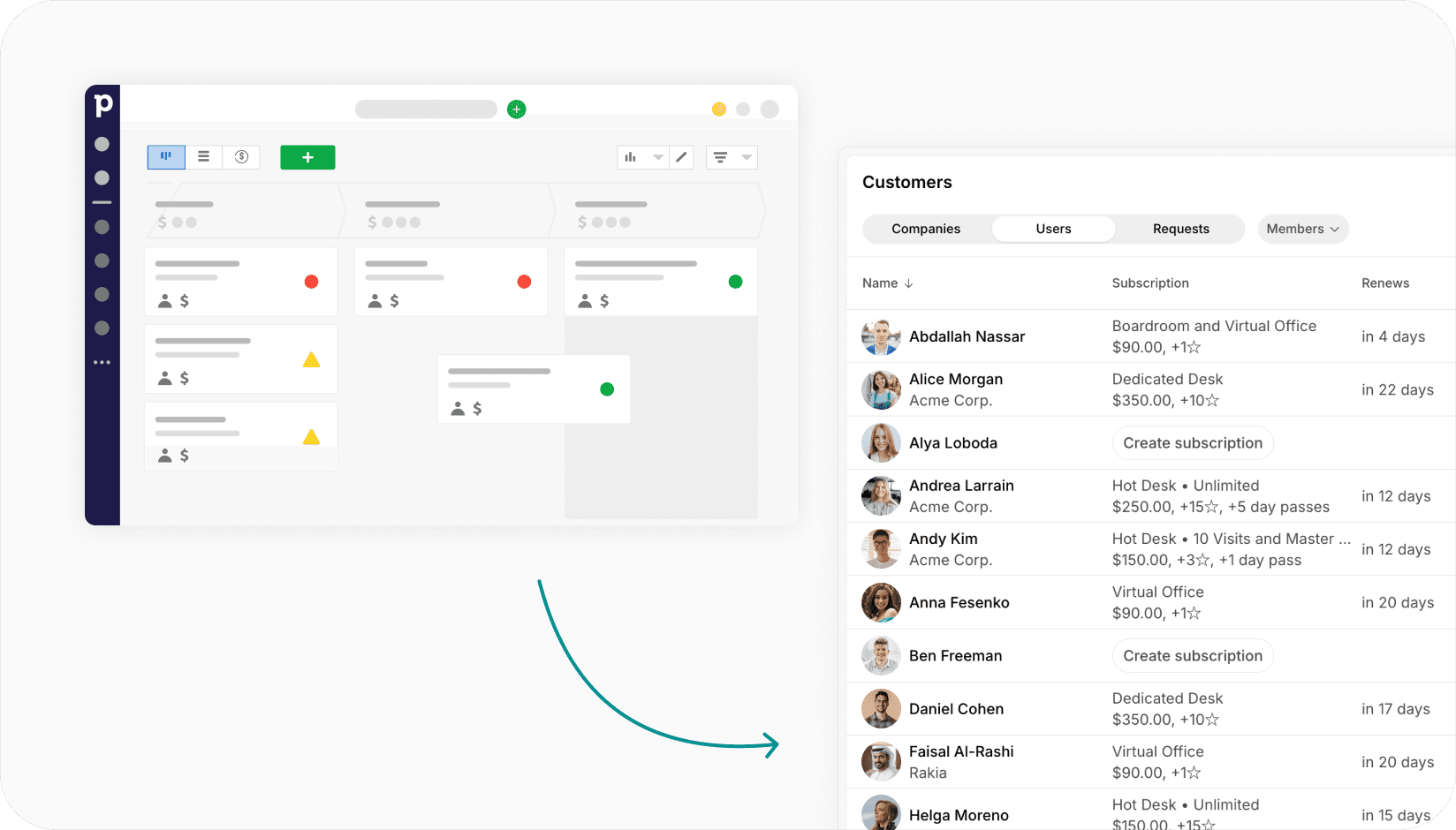Spacebring - Pipedrive integration
