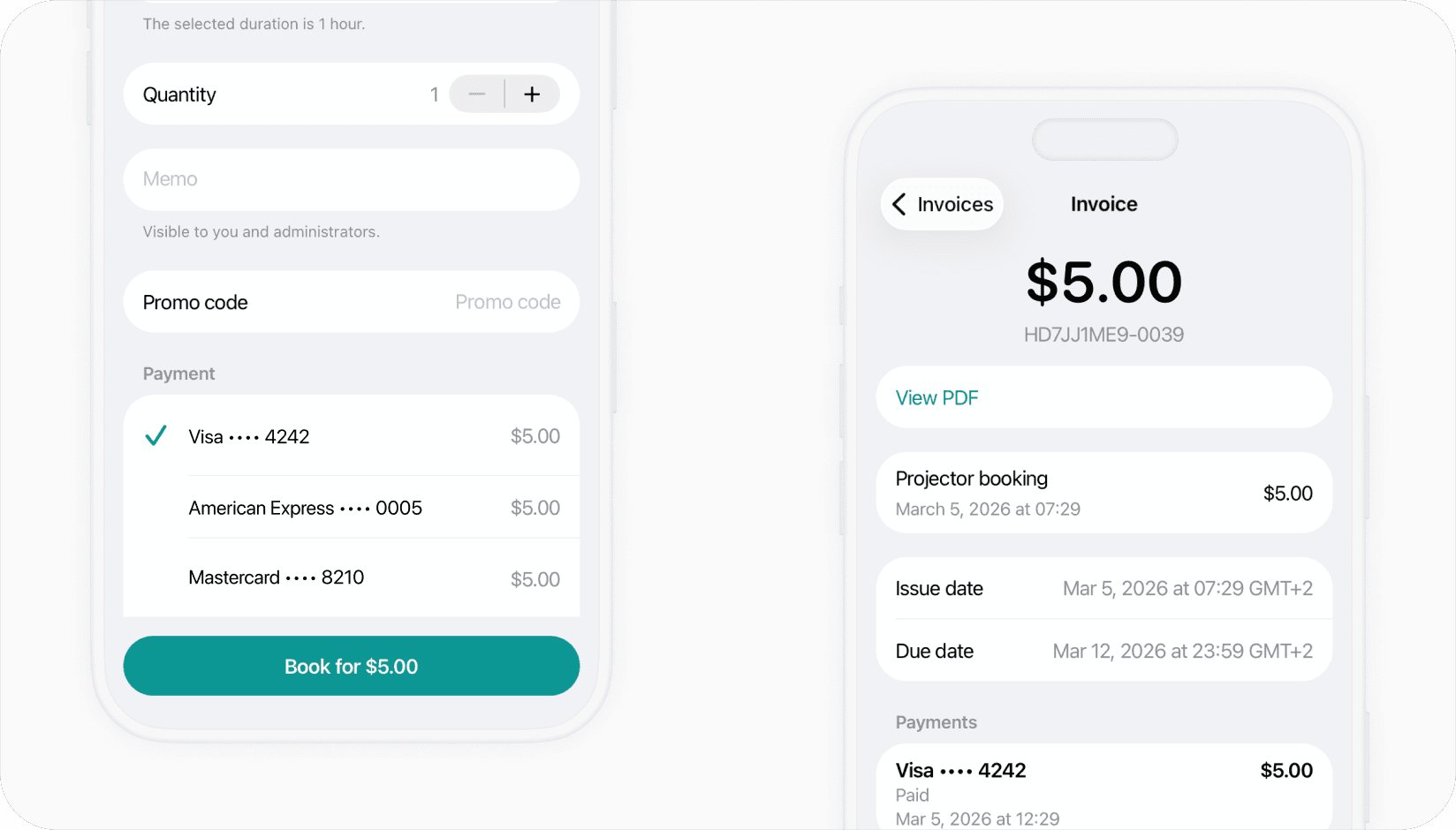 Spacebring -Stripe integration