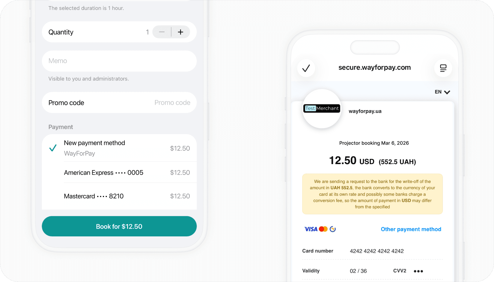 Spacebring - Wayforpay integration