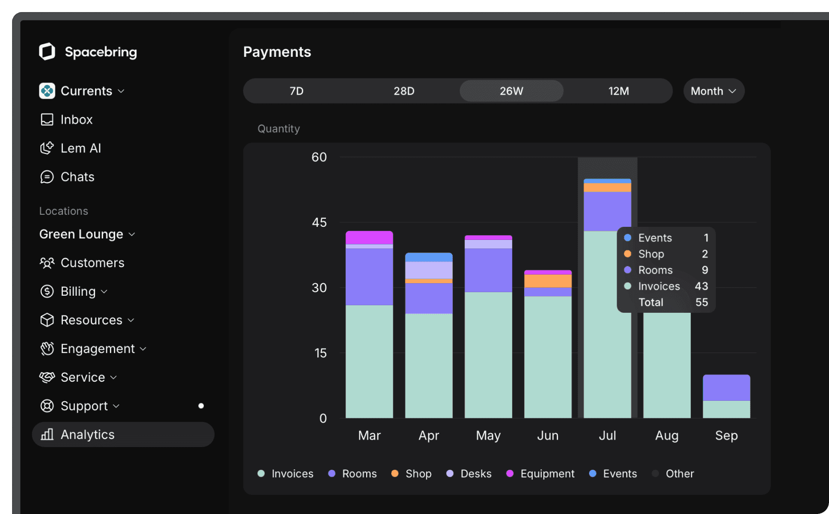Dark mode on the admin web portal