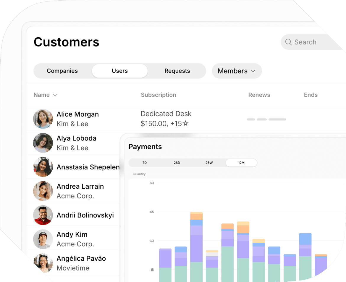 Flexspace management software Spacebring