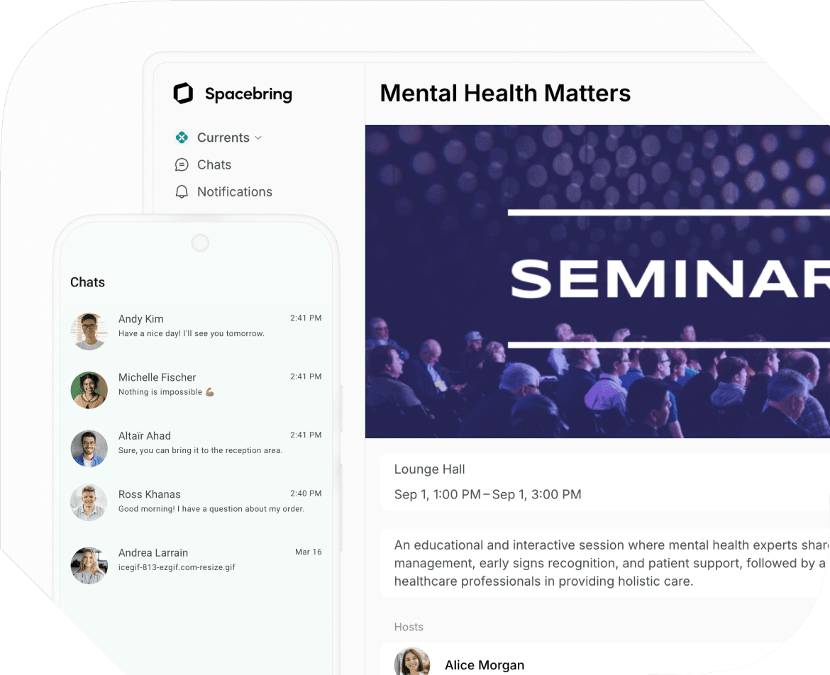 Community building on Spacebring