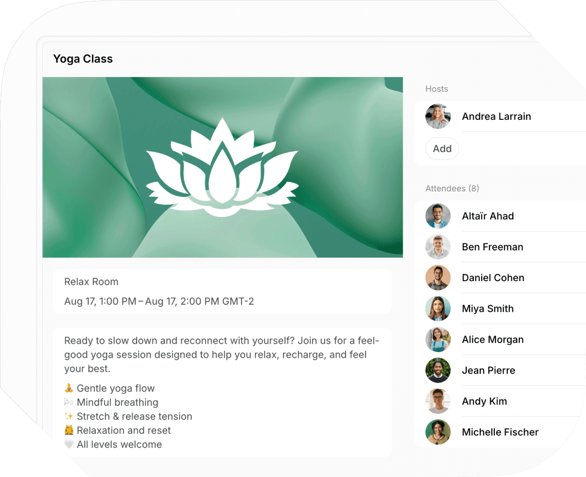 Managing yoga classes with Spacebring yoga studio management software