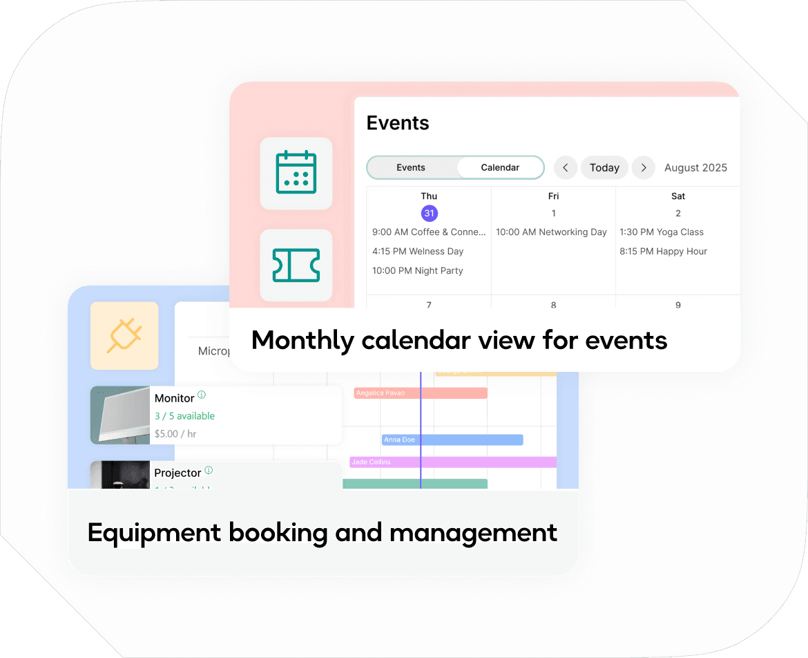 Regular coworking space management app updates, new features, and improvements