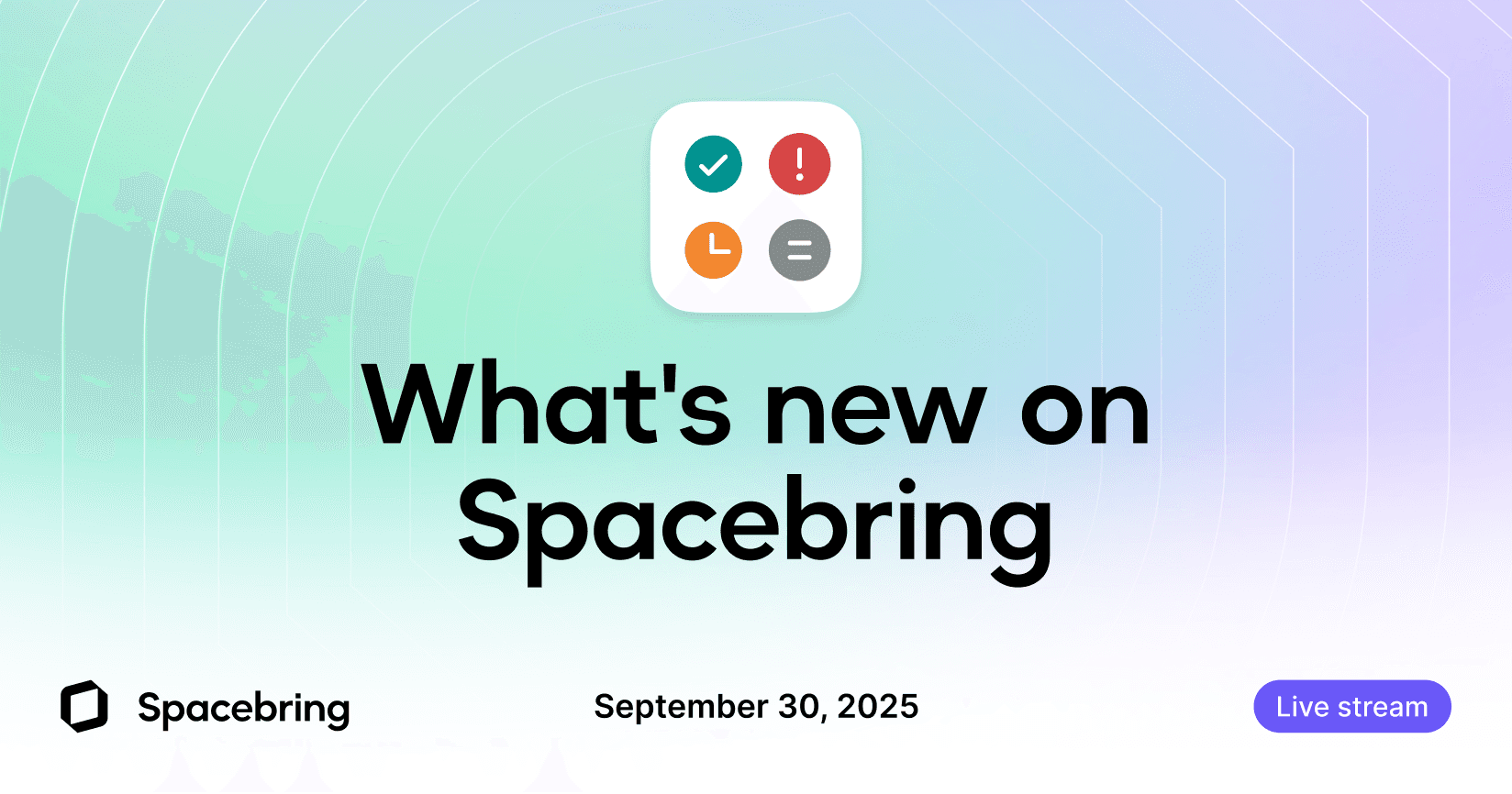 What's new on Spacebring: fall 2025