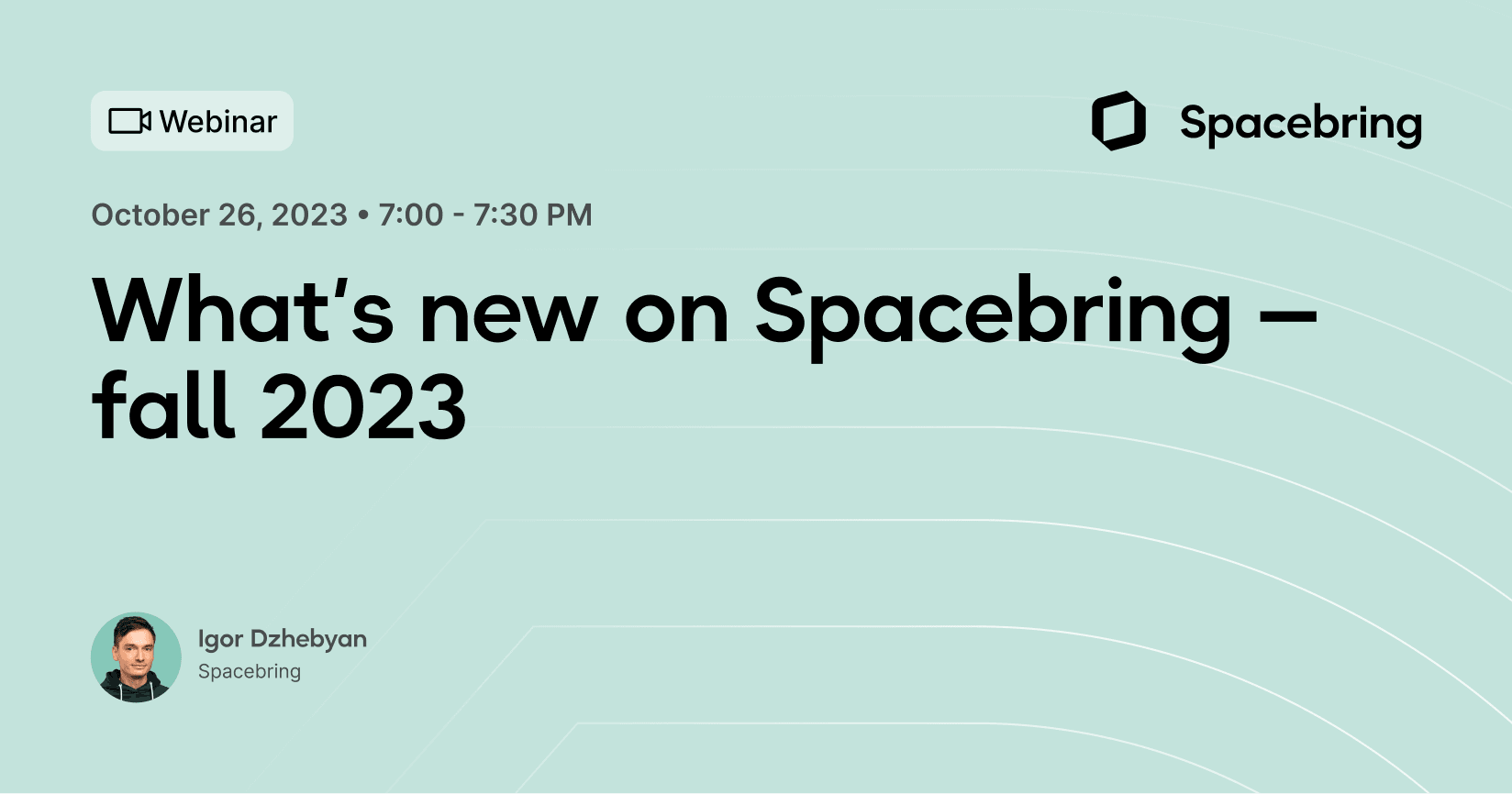What’s new on Spacebring—fall 2023