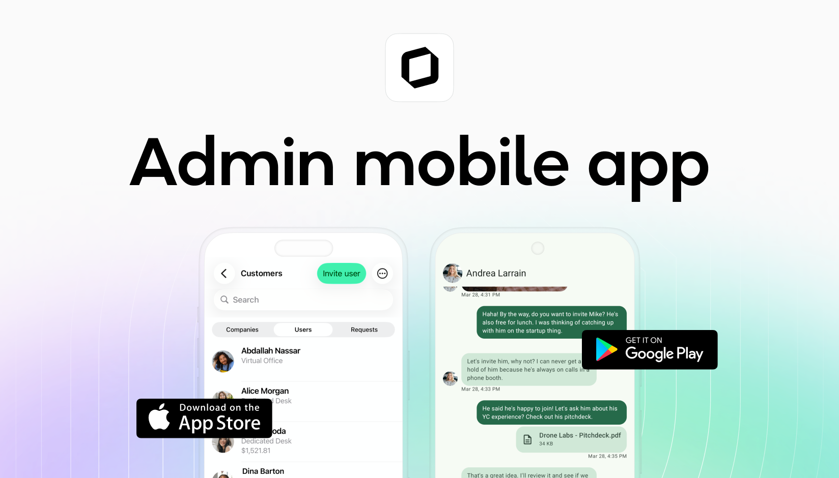 Spacebring mobile admin app is now available | Spacebring